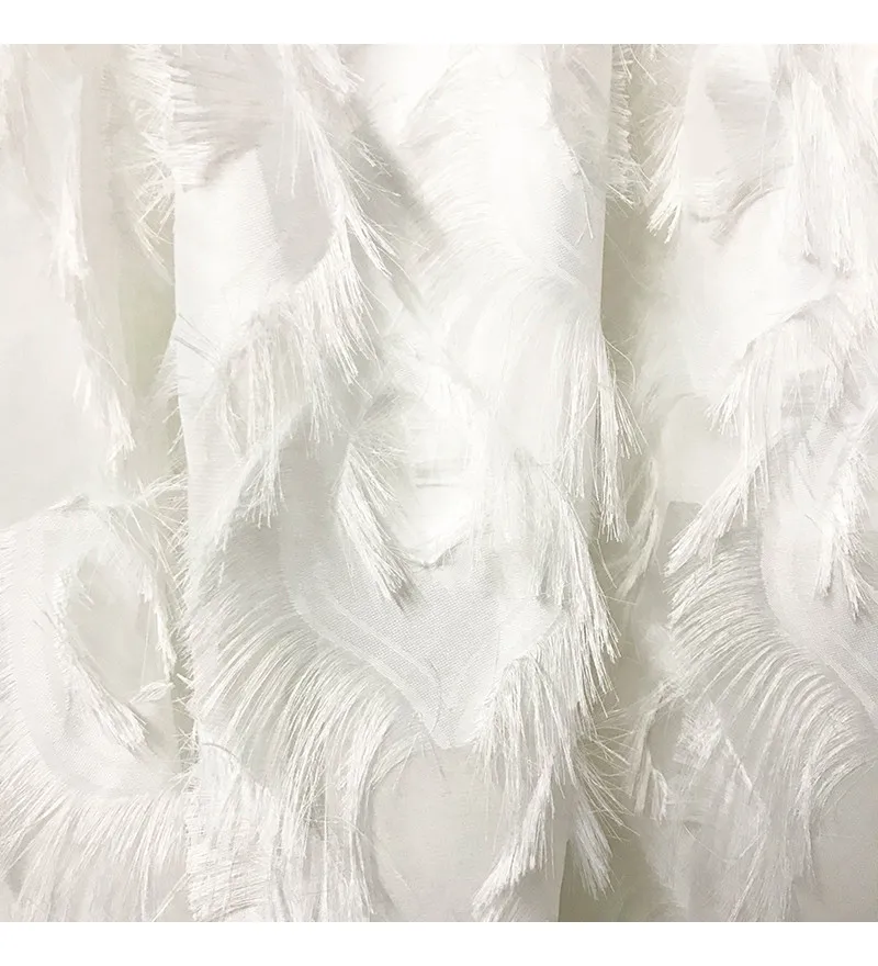 Женская плиссированная юбка-пачка юбка из тюля с бахромой аппликацией перьев