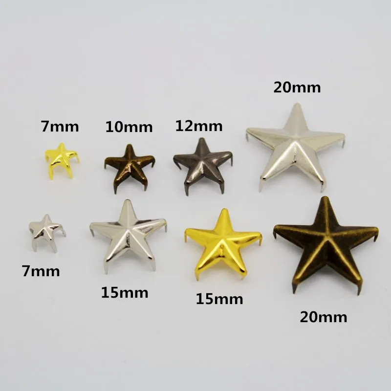Star Claw Studs Rivet Golden Or Silver 7mm For Sewing Clothes And Shoes And Craft Diy Hand Making Whole Sale
Star Claw Studs Rivet Golden Or Silver 7mm For Sewing Clothes And Shoes And Craft Diy Hand Making Whole Sale