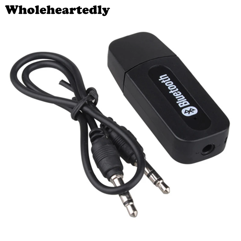WHOLEHEARTEDLY Mini Portable USB Wireless Handfree Bluetooth Music Receiver Dongle Kit Mp3 + 3.5mm Audio Cable for Speaker Aux
WHOLEHEARTEDLY Mini Portable USB Wireless Handfree Bluetooth Music Receiver Dongle Kit Mp3 + 3.5mm Audio Cable for Speaker Aux