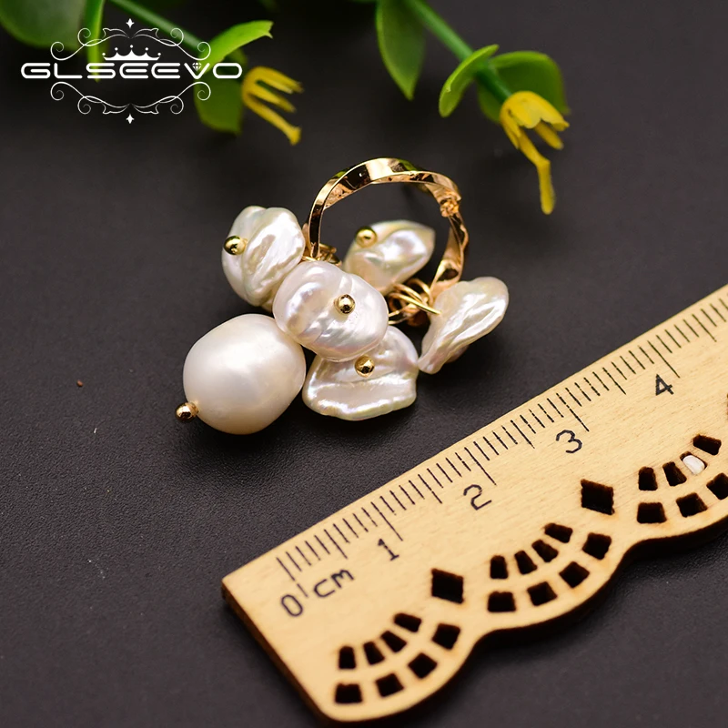 GLSEEVO Original Natural Fresh Water Pearl Tassel Drop Earrings For Women Circle Piercing Earrings Fine Jewelry Brincos GE0753
GLSEEVO Original Natural Fresh Water Pearl Tassel Drop Earrings For Women Circle Piercing Earrings Fine Jewelry Brincos GE0753