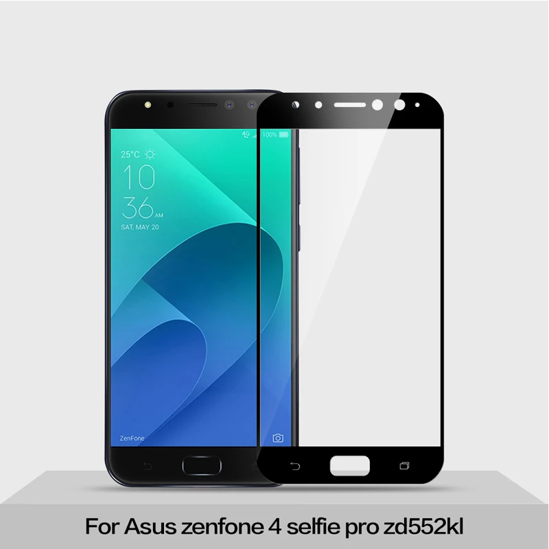 3D закаленное стекло для Asus zenfone 4 selfie pro ZD552KL полноэкранная Защитная пленка ASUS