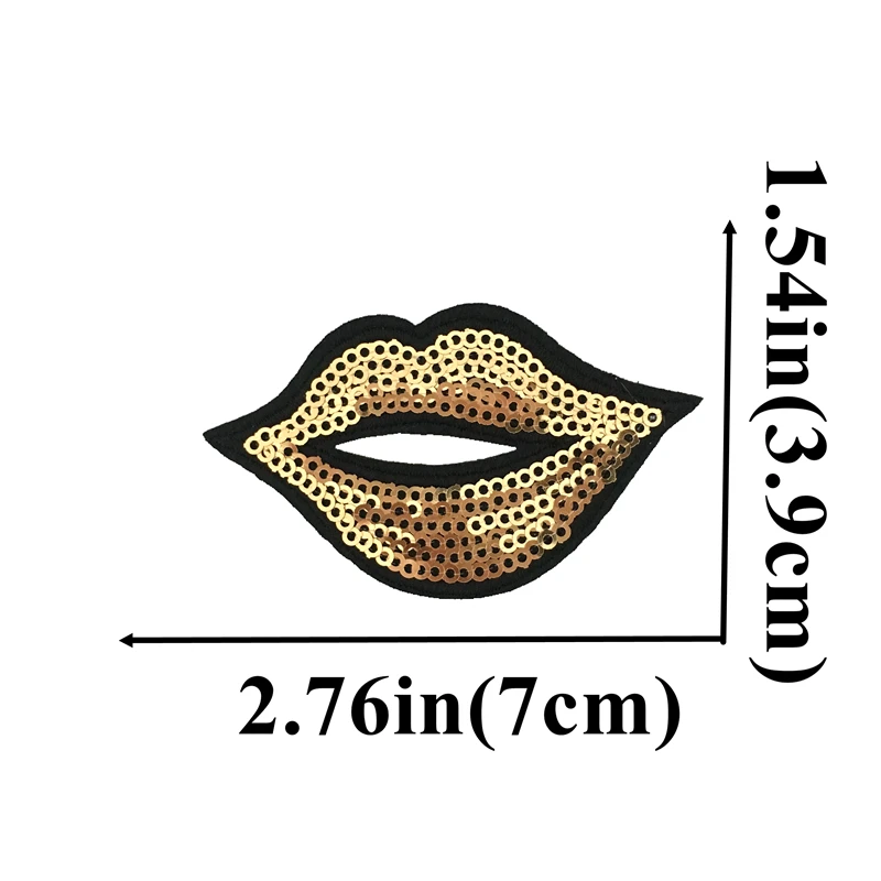10pcs/lot Small Gold/Silver Lips Patch for Clothes DIY Mouth Sequined Patches Appliques for clothing Iron-on Paillettes Patch
10pcs/lot Small Gold/Silver Lips Patch for Clothes DIY Mouth Sequined Patches Appliques for clothing Iron-on Paillettes Patch