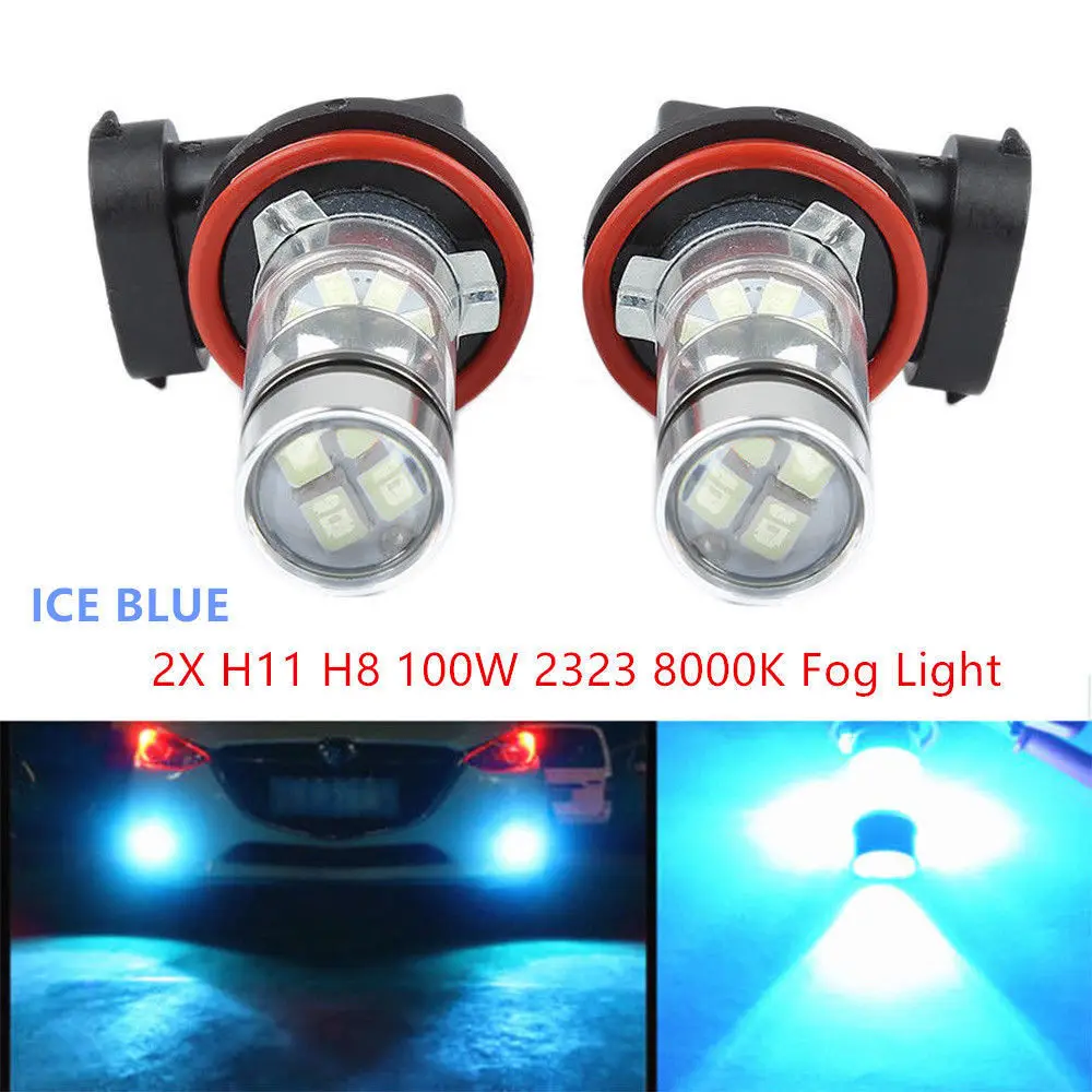 2Pcs 12V 24V Power 100W Projector Car Auto Front Fog Driving Light Bulbs Ice Blue H16JP H11 H16LL for Japanese Car White 6000K
2Pcs 12V 24V Power 100W Projector Car Auto Front Fog Driving Light Bulbs Ice Blue H16JP H11 H16LL for Japanese Car White 6000K