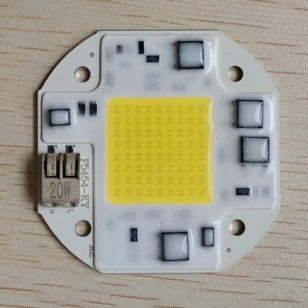 Фото 10 шт. AC80V 260V led cob чип 20 Вт 30 50 вход умный ic для Diy прожектор наружный настенный