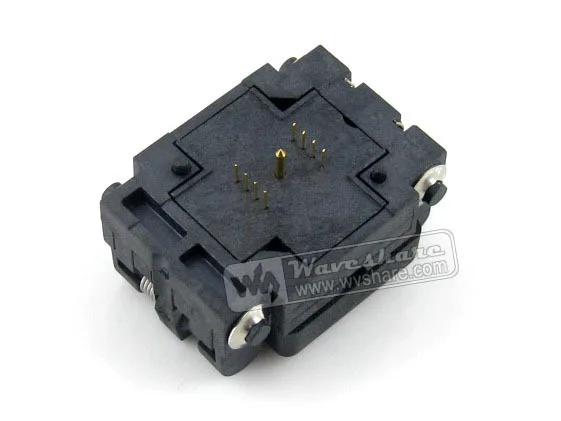 Plastronics 08QN12T16050 IC Test Socket Adapter 1.27mm Pitch for QFN8, MLP8, MLF8 Package
Plastronics 08QN12T16050 IC Test Socket Adapter 1.27mm Pitch for QFN8, MLP8, MLF8 Package