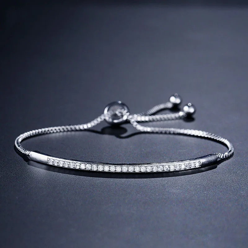 Hot Sale Fashion Cubic Zircon Tennis Chain Adjustable Bracelet Bangle For Bridal Wedding Accessories Wholesale
Hot Sale Fashion Cubic Zircon Tennis Chain Adjustable Bracelet Bangle For Bridal Wedding Accessories Wholesale