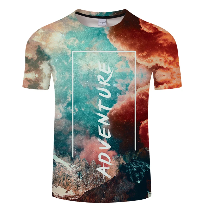 Слово Футболка мужская 3D Galaxy футболка п повседневный топ с коротким рукавом Camiseta