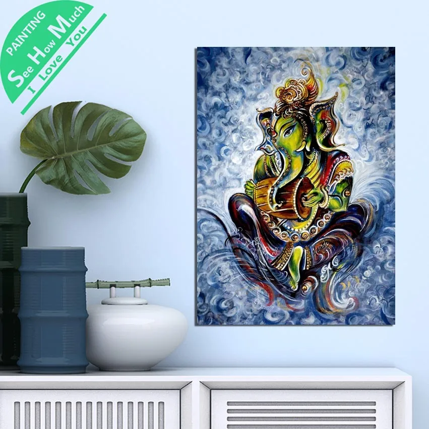 1 Piece Abstract Ganesh Oil Paint HD Printed Canvas Wall Art Posters and Prints Poster Painting Framed Artwork Room Decoration
1 Piece Abstract Ganesh Oil Paint HD Printed Canvas Wall Art Posters and Prints Poster Painting Framed Artwork Room Decoration