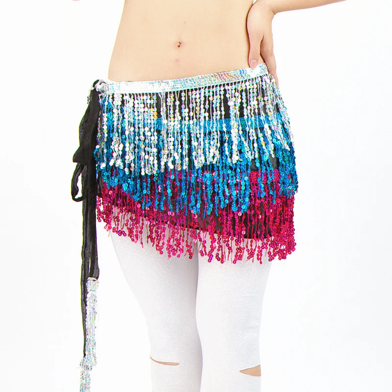 3 Layer Sequins Tassel Fringe Chain Waist Sequins Skirt Belly Dance Hip Scarf Belly Dance Belt Dancing Costume Accessories
3 Layer Sequins Tassel Fringe Chain Waist Sequins Skirt Belly Dance Hip Scarf Belly Dance Belt Dancing Costume Accessories
