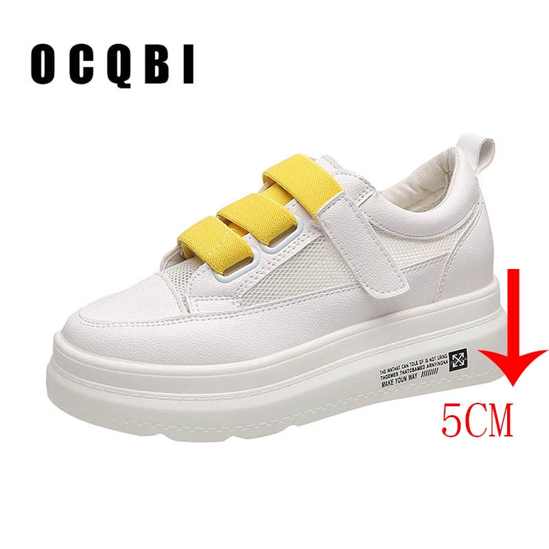 Womans Hook and Loop Sports Shoes New Casual High Platform Shoes Women Breathable Height Increasing Shoes 5CM Thick Sole Shoes
Womans Hook and Loop Sports Shoes New Casual High Platform Shoes Women Breathable Height Increasing Shoes 5CM Thick Sole Shoes