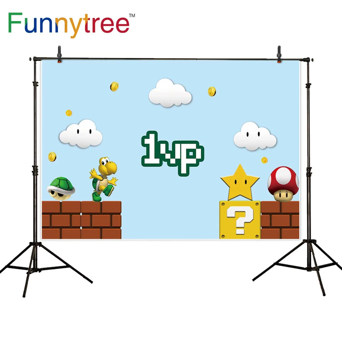 Фотофон Funnytree baby с изображением мультяшной игры гриба черепахи 1vp Золотой Фон на день рождения для фотосъемки
Фотофон Funnytree baby с изображением мультяшной игры гриба черепахи 1vp Золотой Фон на день рождения для фотосъемки
