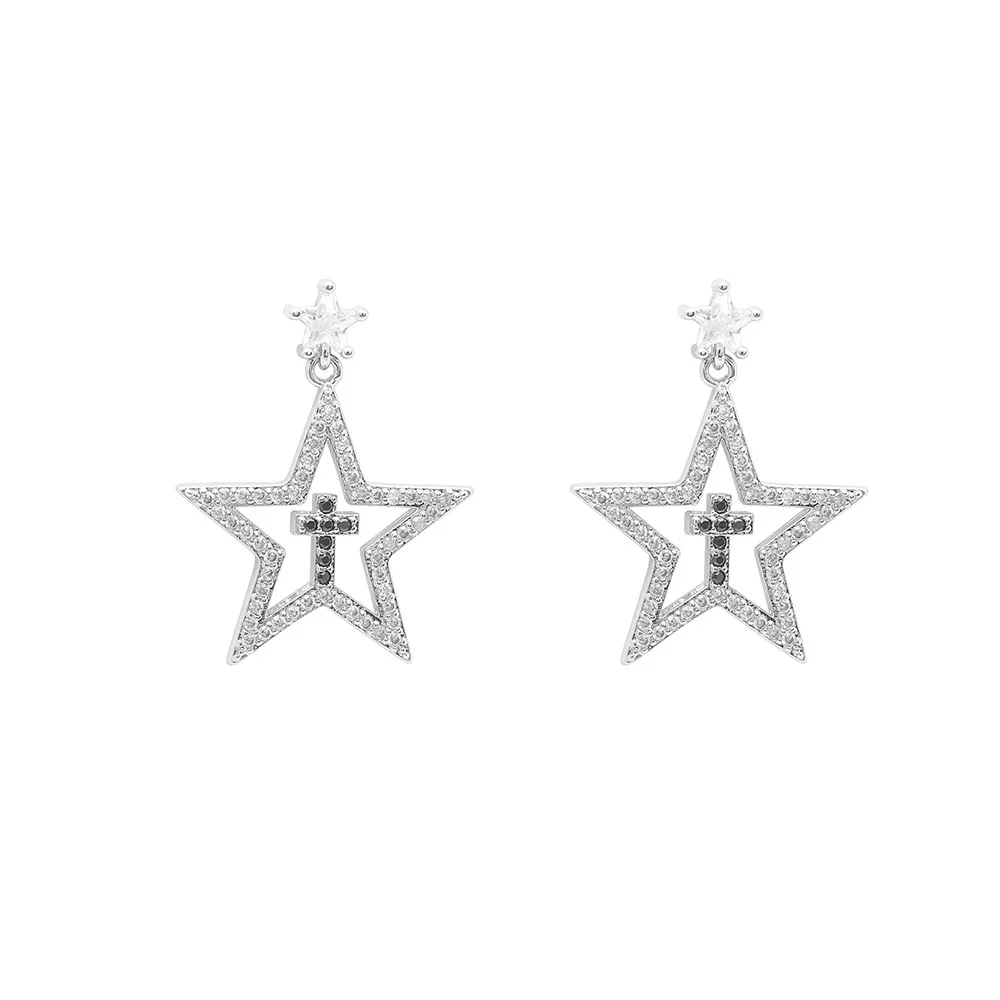 X-Jue Black Cz Cross New Fashion Stud Earrings For Women Clear Rhinestone White Zirconia Star Earrings Jewelry Valentine's Gifts
X-Jue Black Cz Cross New Fashion Stud Earrings For Women Clear Rhinestone White Zirconia Star Earrings Jewelry Valentine's Gifts