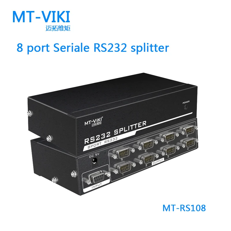 MT-VIKI 8 Port RS232 splitter Divisore DB9 Seriale RS232 Protocollo di Trasferimento Dati COM con Adattatore di Alimentazione
MT-VIKI 8 Port RS232 splitter Divisore DB9 Seriale RS232 Protocollo di Trasferimento Dati COM con Adattatore di Alimentazione