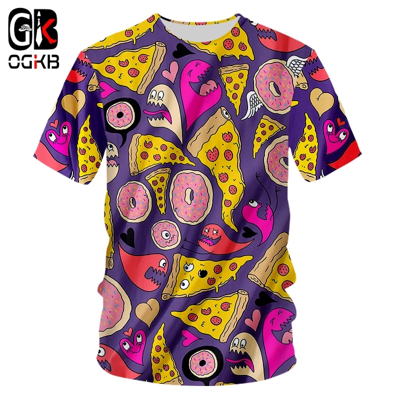 OGKB T-shirt Male Fashion Short Sleeve Dessert 3D Print Sandwich donut Hiphop 6XL Tops Tees For Men Summer T Shirts
OGKB T-shirt Male Fashion Short Sleeve Dessert 3D Print Sandwich donut Hiphop 6XL Tops Tees For Men Summer T Shirts