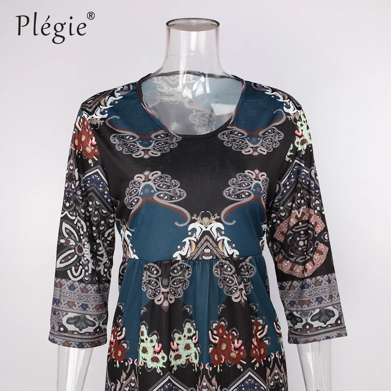 Plegie Three Quarter Sleeve Printed Long Blouse Women 2018 New Autumn Top Pullover 5XL Plus Size Womens Tops and Blouses
Plegie Three Quarter Sleeve Printed Long Blouse Women 2018 New Autumn Top Pullover 5XL Plus Size Womens Tops and Blouses