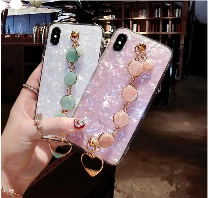 Модный Роскошный чехол для телефона iPhone Xs 6 7 8 plus tide брендовый силиконовый браслет