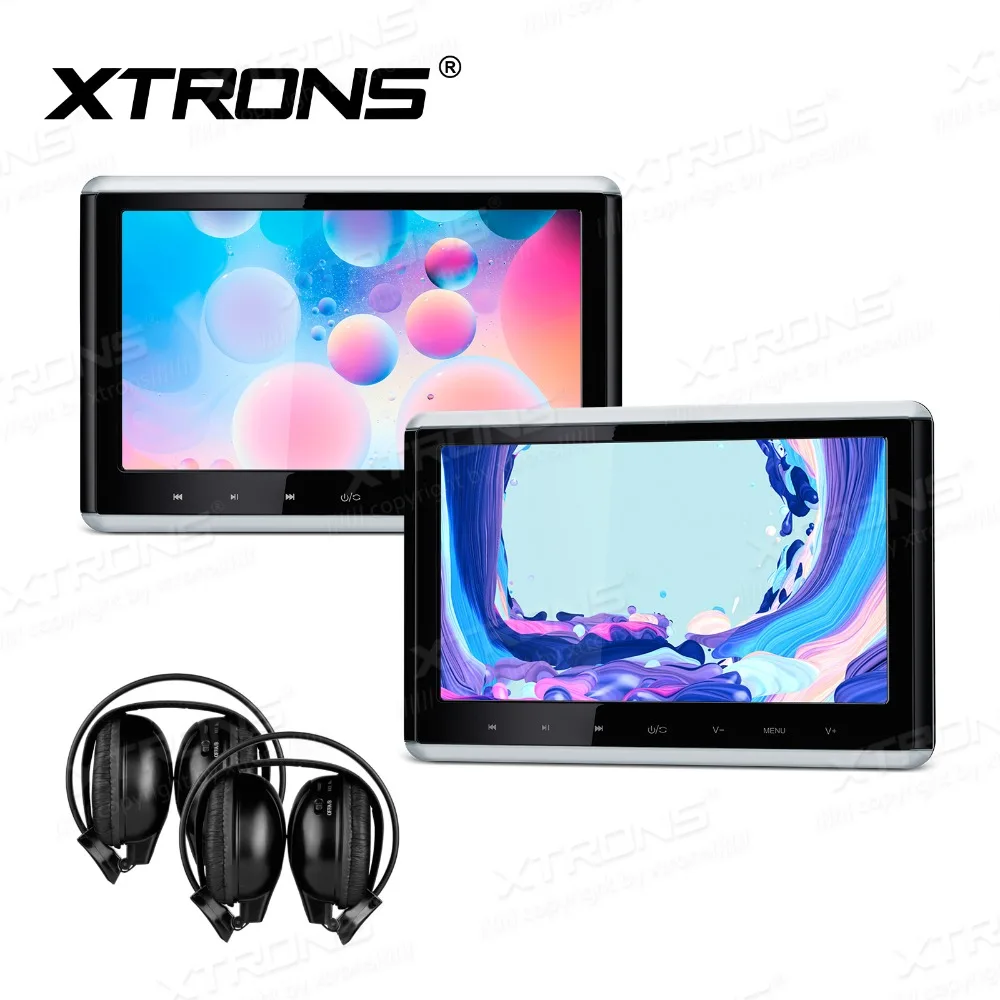 2 шт. монитор 10 "цифровой экран автомобильный клип на подголовник DVD плеер HDMI USB SD