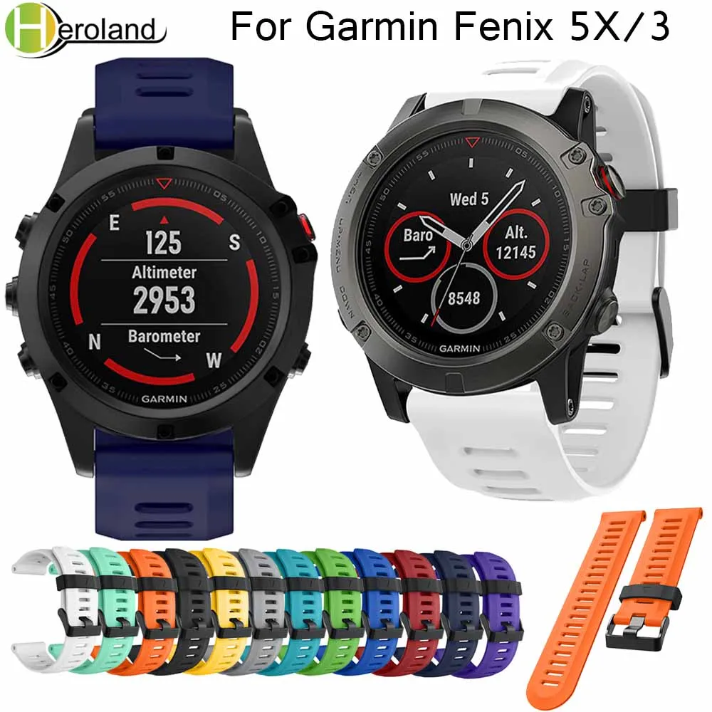 Ремешок силиконовый мягкий для Garmin Fenix 3/3HR, сменный Браслет для наручных часов, 26 мм
Ремешок силиконовый мягкий для Garmin Fenix 3/3HR, сменный Браслет для наручных часов, 26 мм