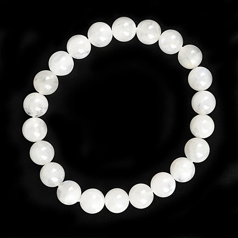 Wholesale Pure and Clean White Moonstone Size For 8.6mm Handmade DIY Bracelet Findings 7.5inch For Ladies Girls Gift H182
Wholesale Pure and Clean White Moonstone Size For 8.6mm Handmade DIY Bracelet Findings 7.5inch For Ladies Girls Gift H182