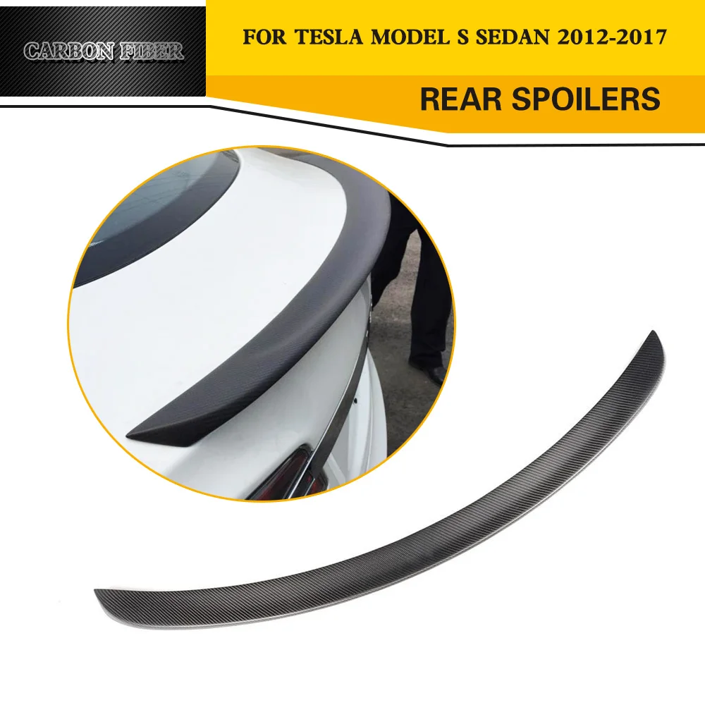 Racing Rear Trunk Spoiler for Tesla S Model Base Sedan 4-Door Real Carbon Fiber Boot Tail Wing 2012-2017
Racing Rear Trunk Spoiler for Tesla S Model Base Sedan 4-Door Real Carbon Fiber Boot Tail Wing 2012-2017