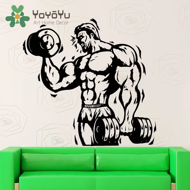 Gym Fitness Dumbbell Decal Body-building Posters Vinyl Wall Decals Pegatina Quadro Parede Mural Gym Sticker Boys Decor NY-50
Gym Fitness Dumbbell Decal Body-building Posters Vinyl Wall Decals Pegatina Quadro Parede Mural Gym Sticker Boys Decor NY-50