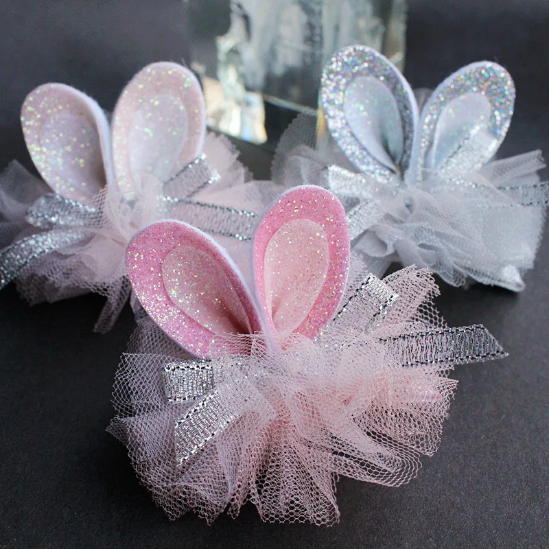 New Cartoon Amimals Rabbit Ears Kids Hair Clips Glitter Gauze Pink Silver Bowknot Hair Grips Solid Top Quality Hairpin 3pcs/lot
New Cartoon Amimals Rabbit Ears Kids Hair Clips Glitter Gauze Pink Silver Bowknot Hair Grips Solid Top Quality Hairpin 3pcs/lot
