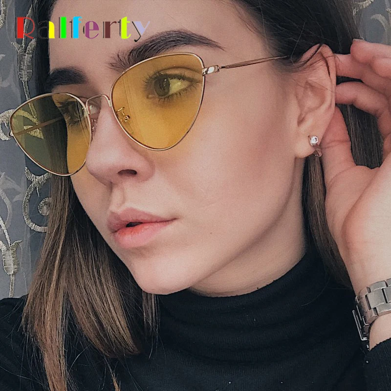 Очки солнцезащитные женские в металлической оправе с защитой UV400|sun glasses female|sun
