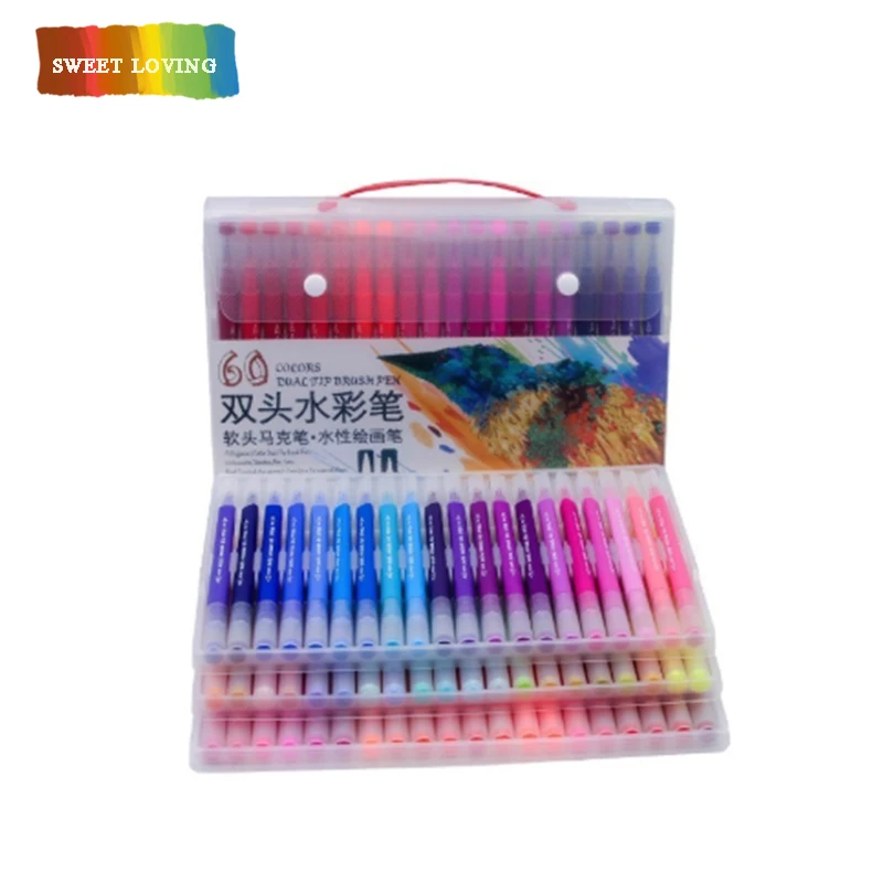 San48/60/100 Color Dual Brush Art Markers Pen Fine Tip and Brush Drawing Painting Watercolor Pens for Coloring Manga Calligraphy
San48/60/100 Color Dual Brush Art Markers Pen Fine Tip and Brush Drawing Painting Watercolor Pens for Coloring Manga Calligraphy