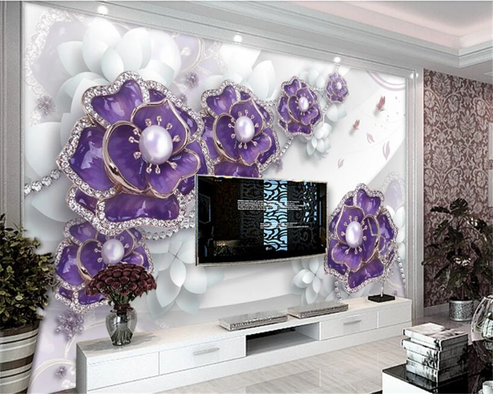 beibehang Stylish personality interior painting wallpaper beautiful three-dimensional flower jewelry wallpapers for living room
beibehang Stylish personality interior painting wallpaper beautiful three-dimensional flower jewelry wallpapers for living room