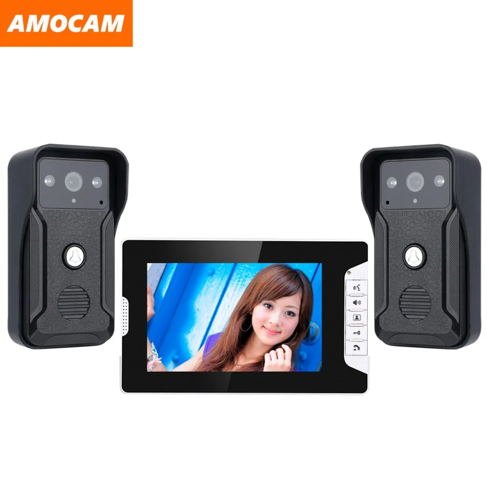 7 Inch Screen wired video intercom Doorbell System Video Door Phone ir night vision camera for villa home 1-Monitor 2-Camera
7 Inch Screen wired video intercom Doorbell System Video Door Phone ir night vision camera for villa home 1-Monitor 2-Camera
