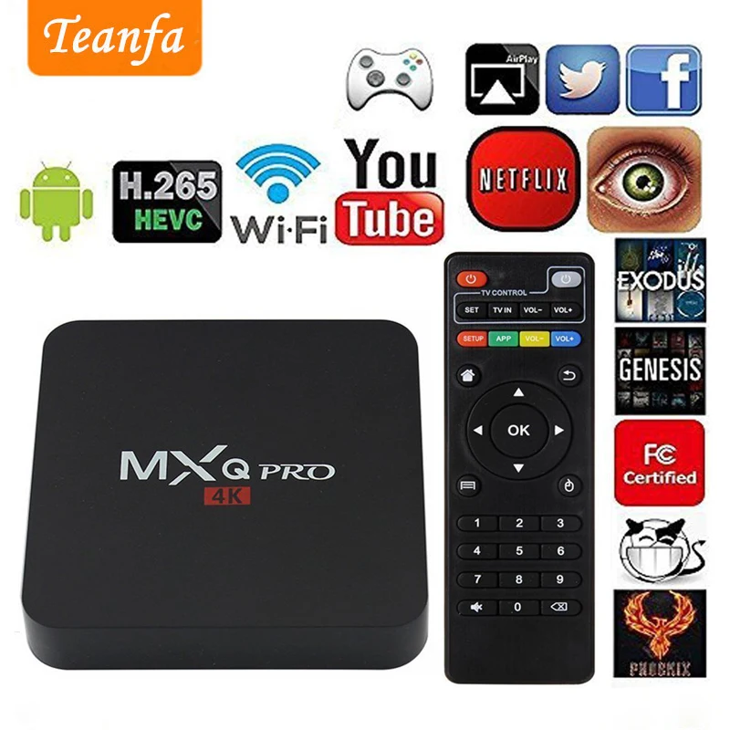 ТВ бокс MX Pro 4 K последняя версия KD 18 0 Android 7 1 2 ГБ 8 RK3229 четырехъядерный