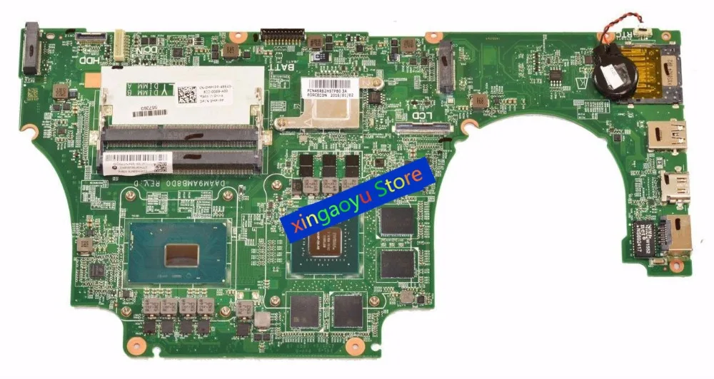 

FOR Dell Inspiron 15 7559 Laptop Motherboard W/ i7-6700HQ CPU GTX960M 4G GPU MPYPP 0MPYPP CN-0MPYPP AM9A 1P4N7 DAAM9AMB8D0