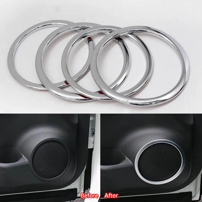 YAQUICKA 4Pcs Auto Car Door Interior Audio Sound Speaker Circle Frame Trim Sticker For Nissan X-Trail 2014 ABS Chrome Styling
YAQUICKA 4Pcs Auto Car Door Interior Audio Sound Speaker Circle Frame Trim Sticker For Nissan X-Trail 2014 ABS Chrome Styling