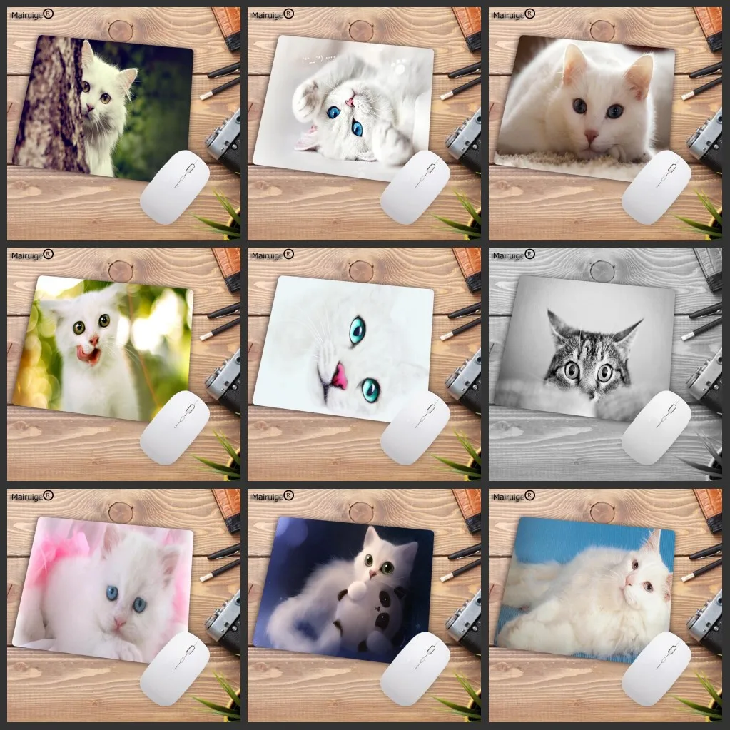 Mairuige Big Promotion Cute White Cats Animal New Gaming Mousepad Small Gaming Mouse Pad Anti-slip Computer Desk Mat 22X18CM
Mairuige Big Promotion Cute White Cats Animal New Gaming Mousepad Small Gaming Mouse Pad Anti-slip Computer Desk Mat 22X18CM