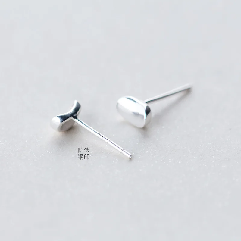 Серьги из стерлингового серебра 925 пробы с простой начесом серьги геометрическим