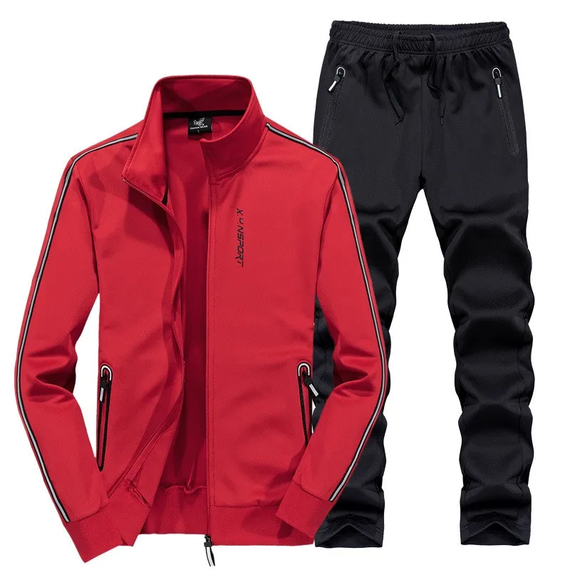 Spring Autumn Men Sport Suit Sportswear Long sleeve Jacket Pants Running Set Outdoor Men Tracksuits Two Piece Sets Plus Size 7XL
Spring Autumn Men Sport Suit Sportswear Long sleeve Jacket Pants Running Set Outdoor Men Tracksuits Two Piece Sets Plus Size 7XL