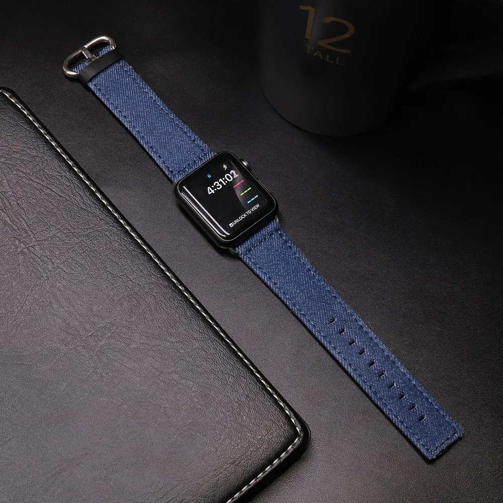 UTHAI H01 модный джинсовый материал apple watch ремешок 38 мм/42 мм ремешок для apple Watch джинсовый материал
UTHAI H01 модный джинсовый материал apple watch ремешок 38 мм/42 мм ремешок для apple Watch джинсовый материал