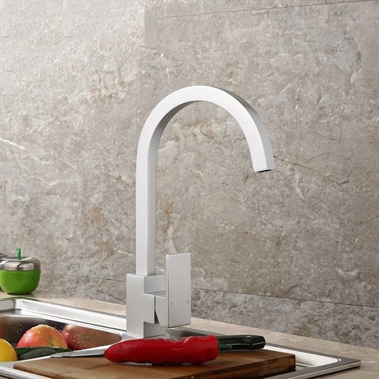 kitchen Square Space aluminum kithen faucet Vegetable hot&cold mixer tap | Обустройство дома