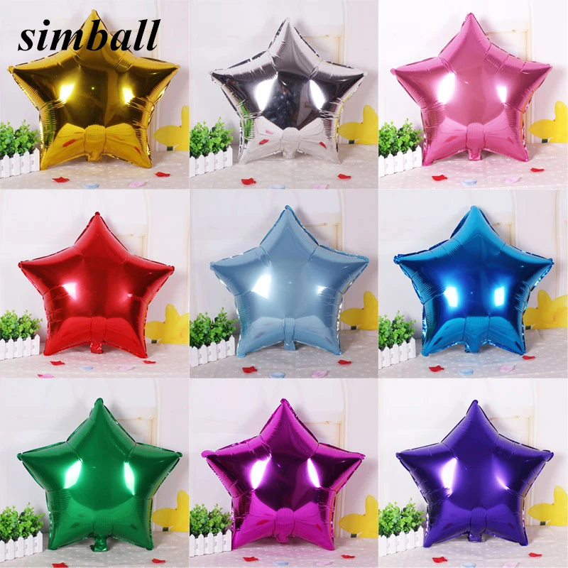 5 Pieces Big 10 inch Five-pointed Star Aluminium Foil Balloons Wedding Birthday Party Wedding Market Hotel Supplies Air Balloons
5 Pieces Big 10 inch Five-pointed Star Aluminium Foil Balloons Wedding Birthday Party Wedding Market Hotel Supplies Air Balloons