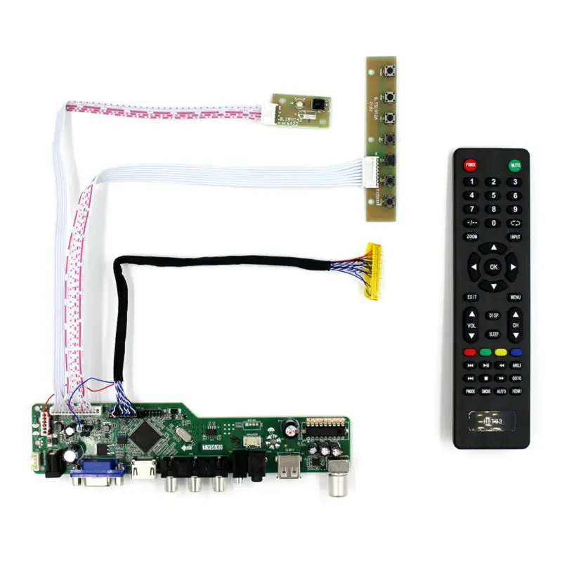 TV HD MI VGA AV USB AUDIO LCD controller Board work for 10inch 10.1inch HSD100IFW1 A101SW01 1024x600 LCD screen 
TV HD MI VGA AV USB AUDIO LCD controller Board work for 10inch 10.1inch HSD100IFW1 A101SW01 1024x600 LCD screen