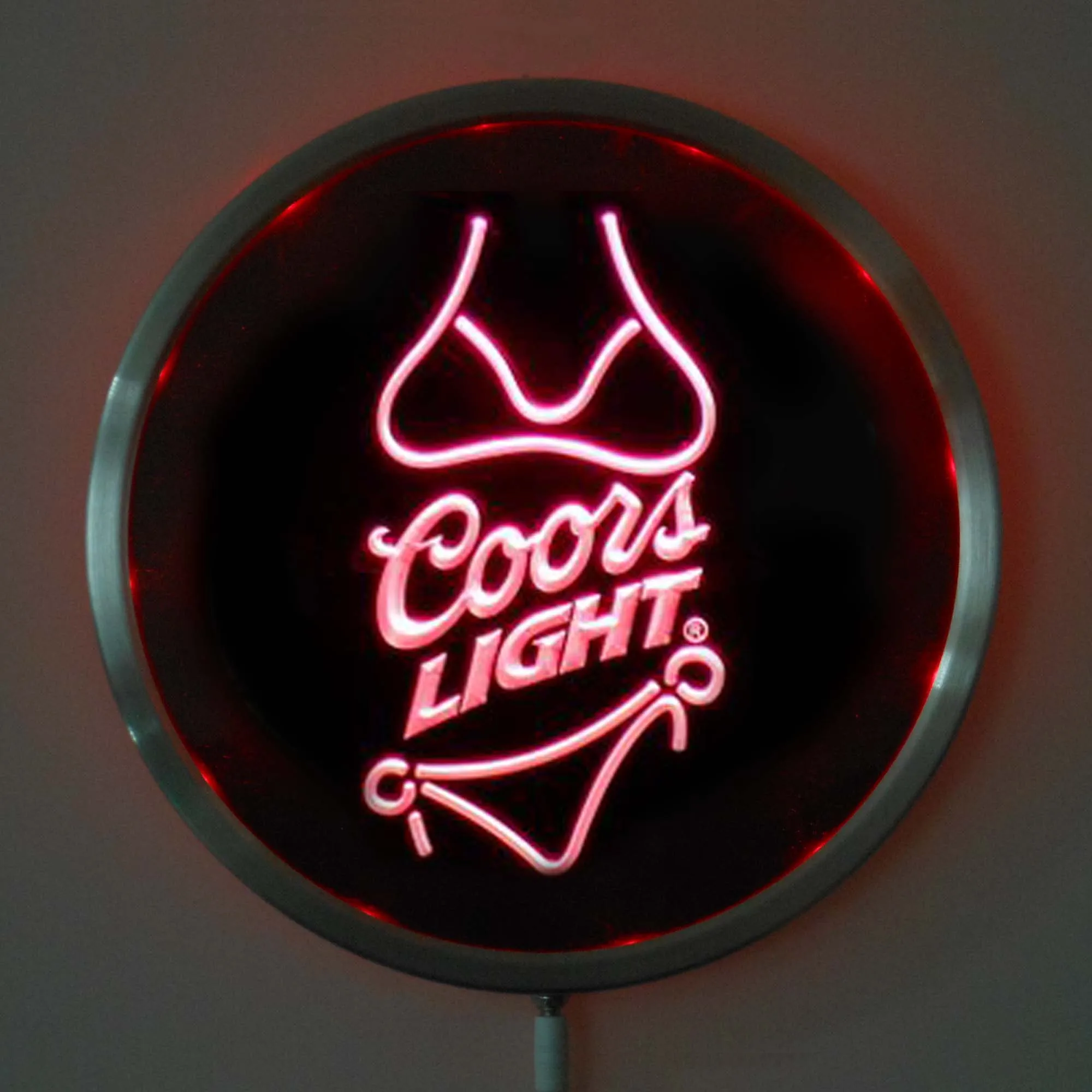 Светодиодные неосветодиодный круглые вывески для бикини 25 см/10 дюймов|sign led|sign with