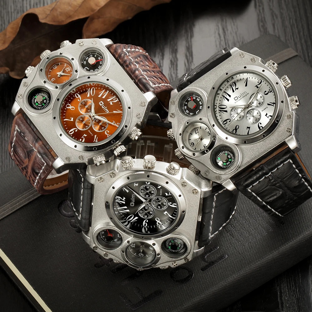 Oulm Mens Designer Watches Luxury Watch Male Quartz Watch Big Size Case Compass decoration Men Wristwatch dropshipping
Oulm Mens Designer Watches Luxury Watch Male Quartz Watch Big Size Case Compass decoration Men Wristwatch dropshipping