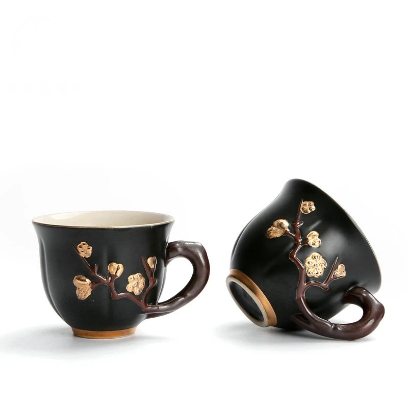 PINNY Handpainted Ceramic Tea Cup High Quality 3D Plum Pattern Teacup Japanese Style Kung Fu Tea Set Porcelain Tea Cups
PINNY Handpainted Ceramic Tea Cup High Quality 3D Plum Pattern Teacup Japanese Style Kung Fu Tea Set Porcelain Tea Cups