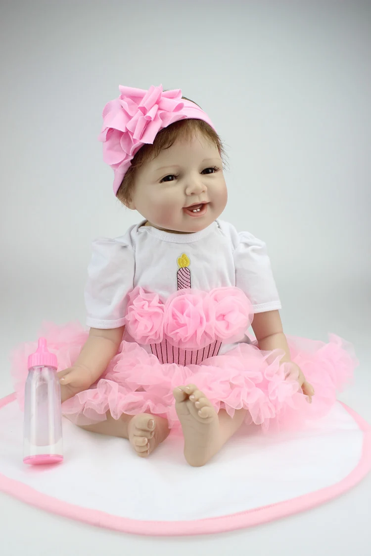 new 22"55cm girl doll reborn soft silicone reborn babies with pacifier fashion children gift dolls toys bebes bonecas menina
new 22"55cm girl doll reborn soft silicone reborn babies with pacifier fashion children gift dolls toys bebes bonecas menina