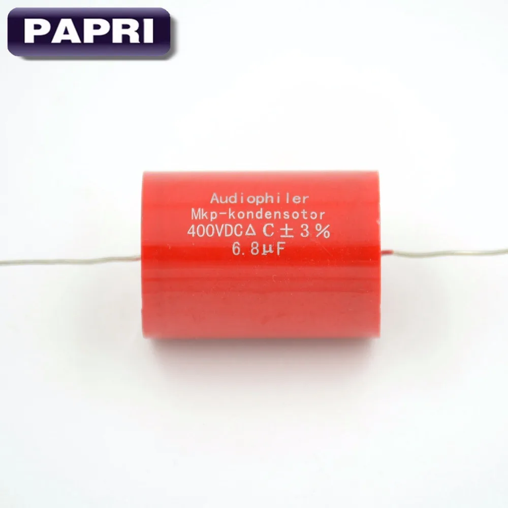 10PCS Audiophiler Axial MKP 6.8UF 400VDC Metal Polypropylene Guitar NON-Polarized HIFI DIY Audio Grade Capacitor For Tube Guitar
10PCS Audiophiler Axial MKP 6.8UF 400VDC Metal Polypropylene Guitar NON-Polarized HIFI DIY Audio Grade Capacitor For Tube Guitar