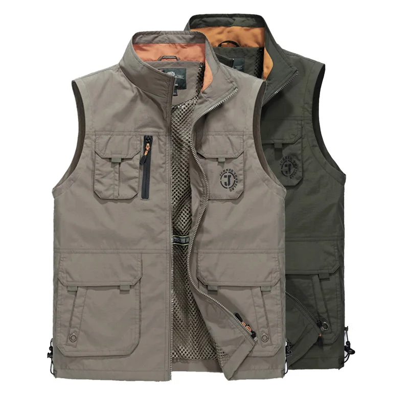 Men Multi-pocket Vest men 5XL 6XL Waistcoat Jackets Fashion Multipockets Men Vest Vintage Waterproof Vest colete masculino
Men Multi-pocket Vest men 5XL 6XL Waistcoat Jackets Fashion Multipockets Men Vest Vintage Waterproof Vest colete masculino