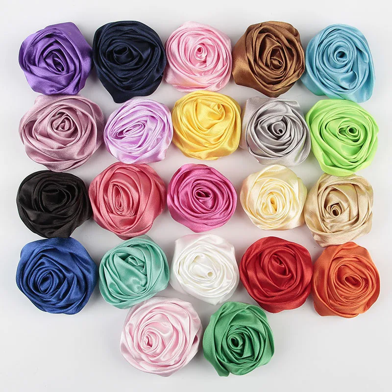 10pcs/lot 2" 22 Colors Handmade Rolled Soft Satin Rose Flowers Artifcial Solid DIY Fabric Flowers For Kids Headbands Accessories
10pcs/lot 2" 22 Colors Handmade Rolled Soft Satin Rose Flowers Artifcial Solid DIY Fabric Flowers For Kids Headbands Accessories