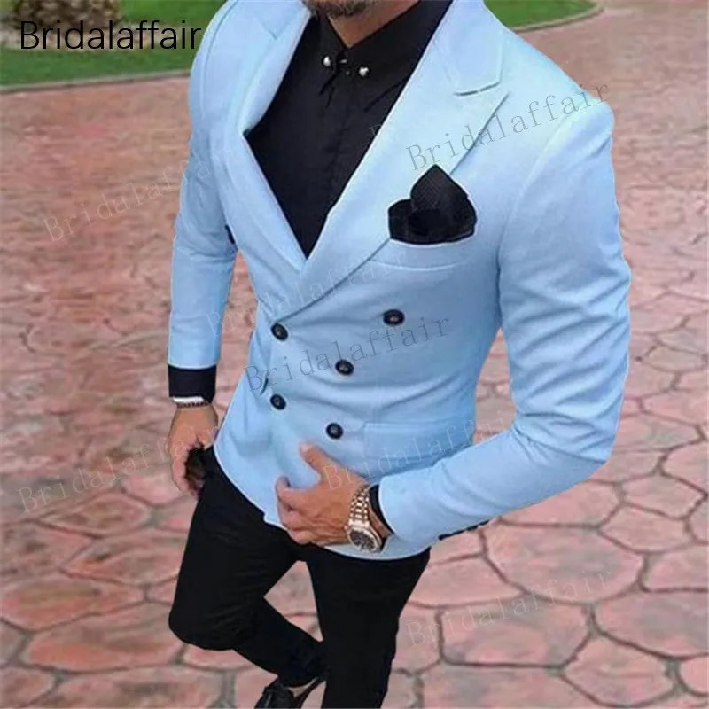 Роскошные мужские костюмы KUSON из 2 предметов облегающие (пиджак + брюки) смокинг