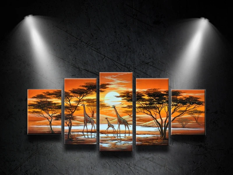 High quality Oil Painting 5pcs/Set On Canvas Animal giraffe Landscape Modern Wall Picture For Living Room Abstract Decoration
High quality Oil Painting 5pcs/Set On Canvas Animal giraffe Landscape Modern Wall Picture For Living Room Abstract Decoration