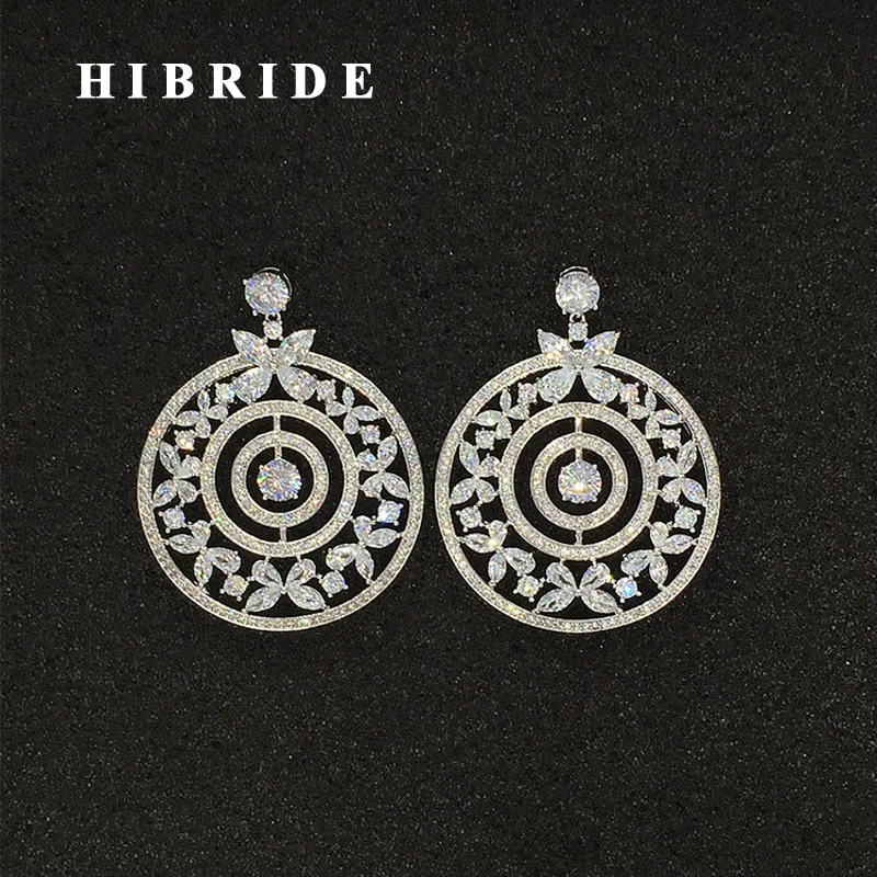 HIBRIDE Wholesale Big Crystal Women Bridal Drop Earrings AAA Cubic Zircon Pendientes Earrings Brincos boucle d'oreille E-560
HIBRIDE Wholesale Big Crystal Women Bridal Drop Earrings AAA Cubic Zircon Pendientes Earrings Brincos boucle d'oreille E-560